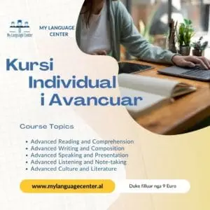 Kursi i gjuhes angleze individual per nivelin e avancuar