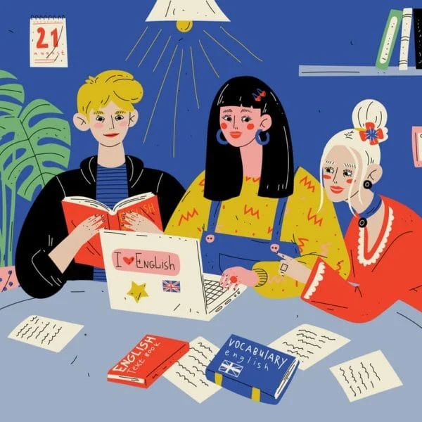 Mesimi i gjuhes angleze ne grup ne qendren My Language Center